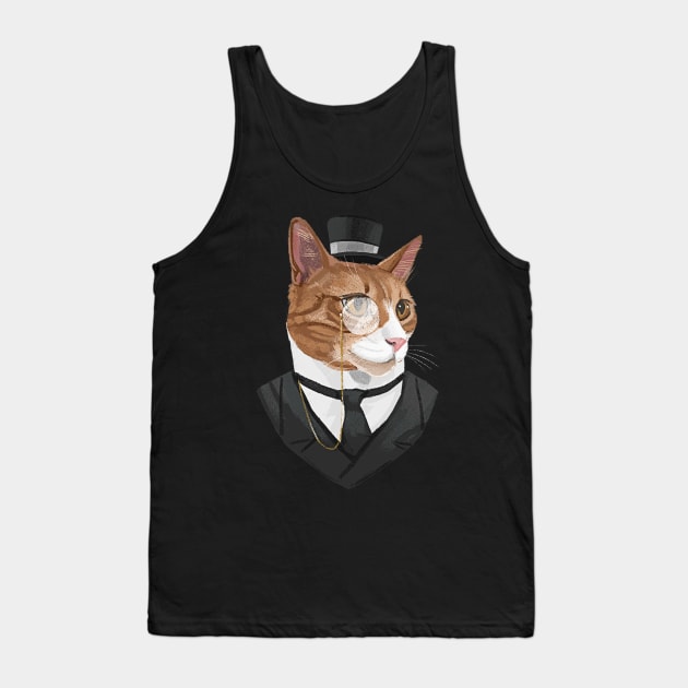 Mister Whiskers Tank Top by Misori